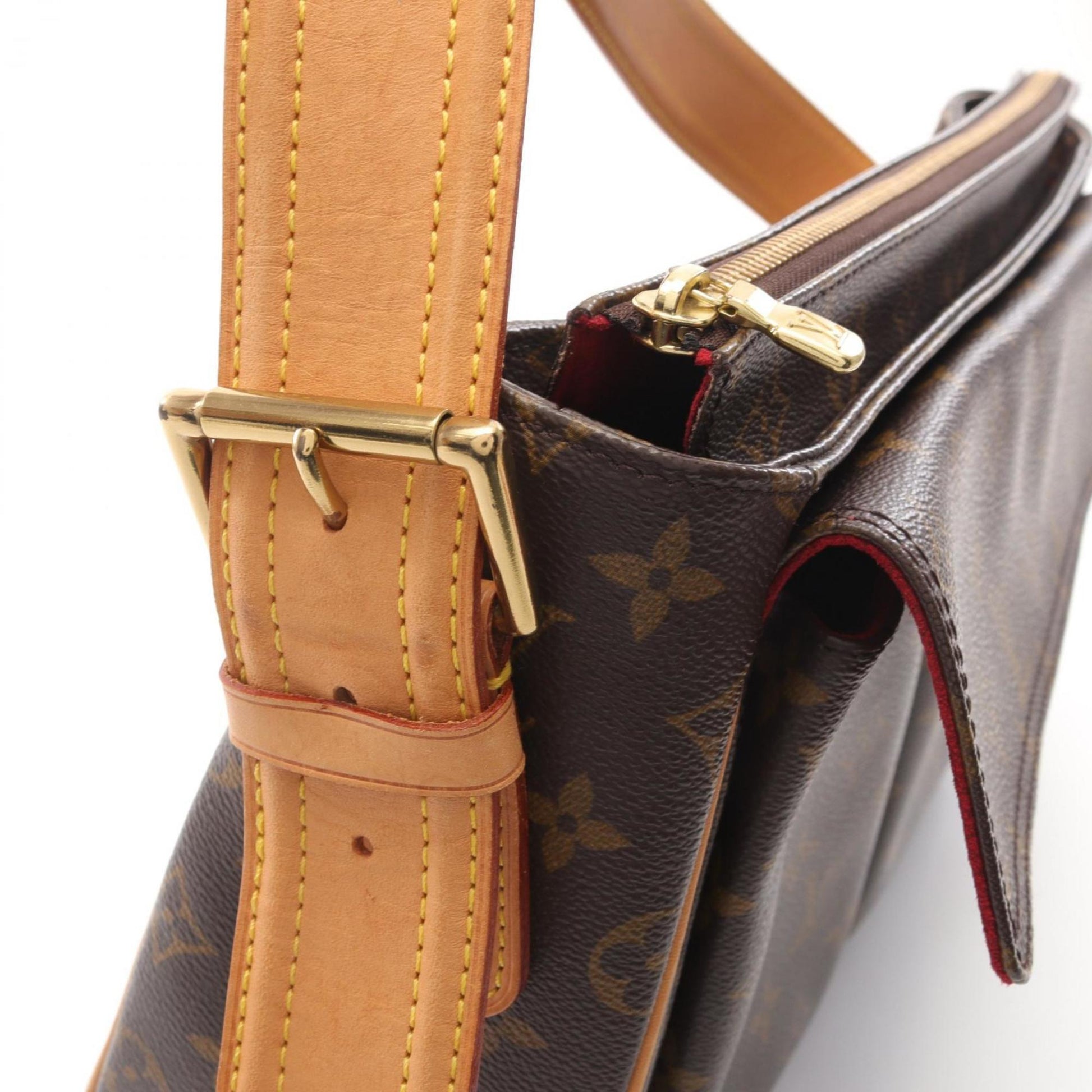 Louis Vuitton Viva Cité, Brown, "CANVAS, LEATHER", shoulder