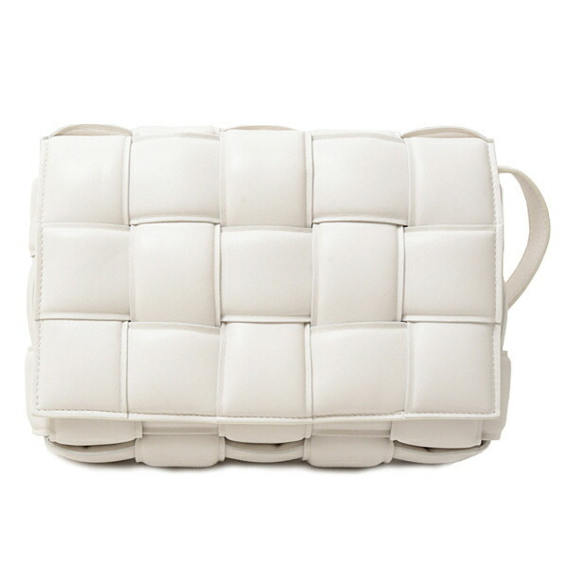 Bottega Veneta Cassette, White, Leather, shoulder