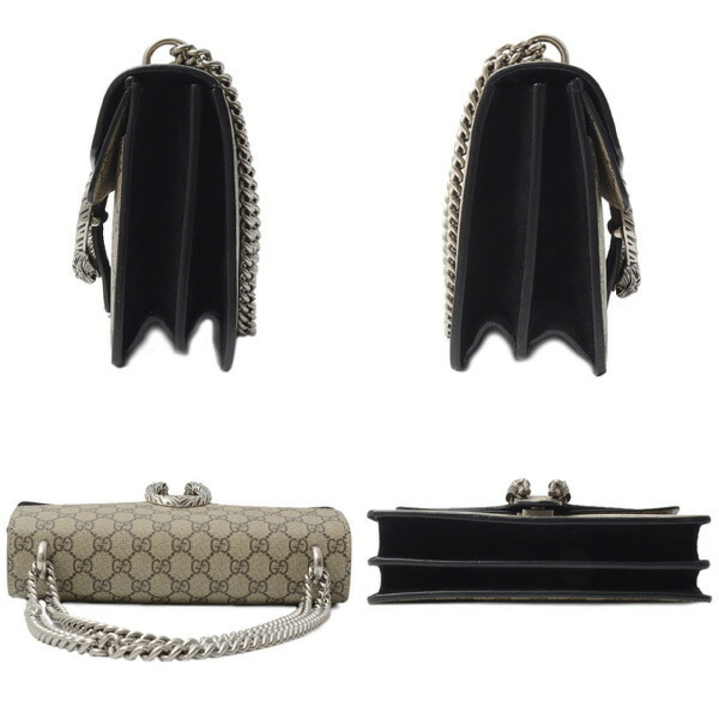Gucci Dionysus, Beige, Canvas, shoulder