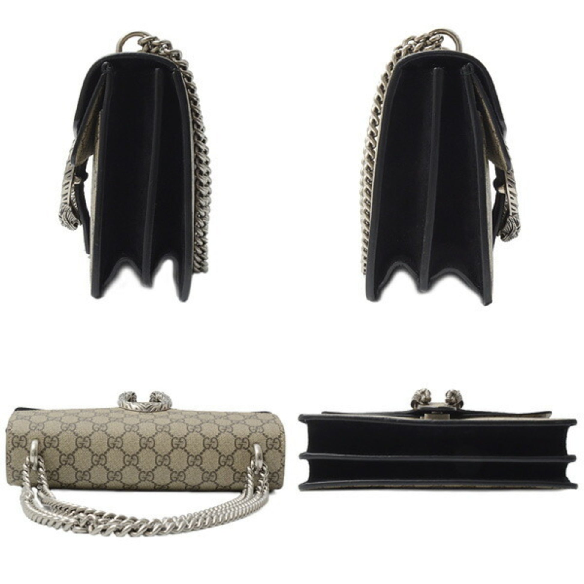Gucci Dionysus, Beige, Canvas, shoulder