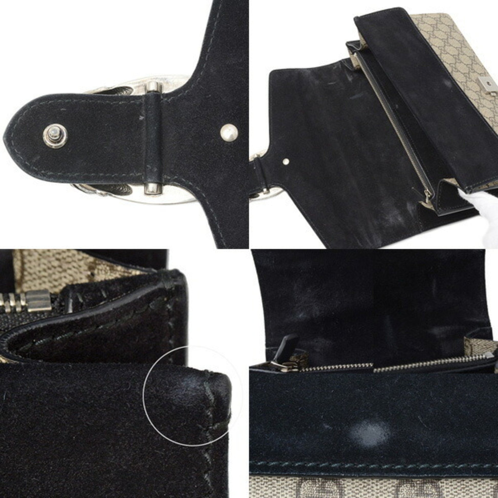 Gucci Dionysus, Beige, Canvas, shoulder