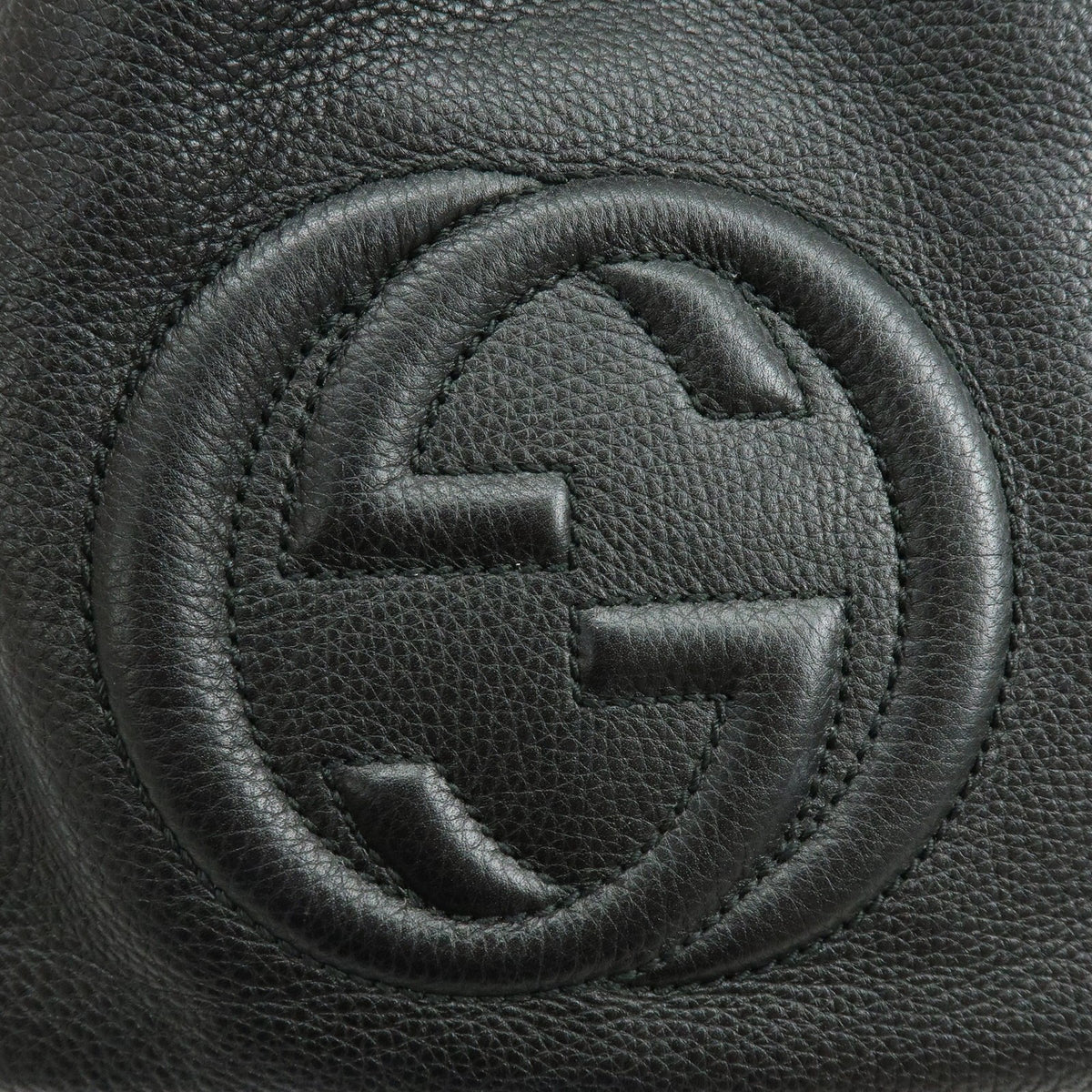 Gucci Soho Leather, Black, Leather, Shoulder Bag