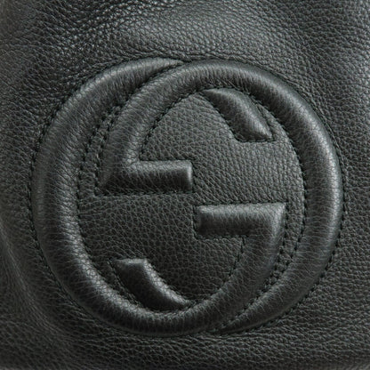 Gucci Soho Leather, Black, Leather, Shoulder Bag