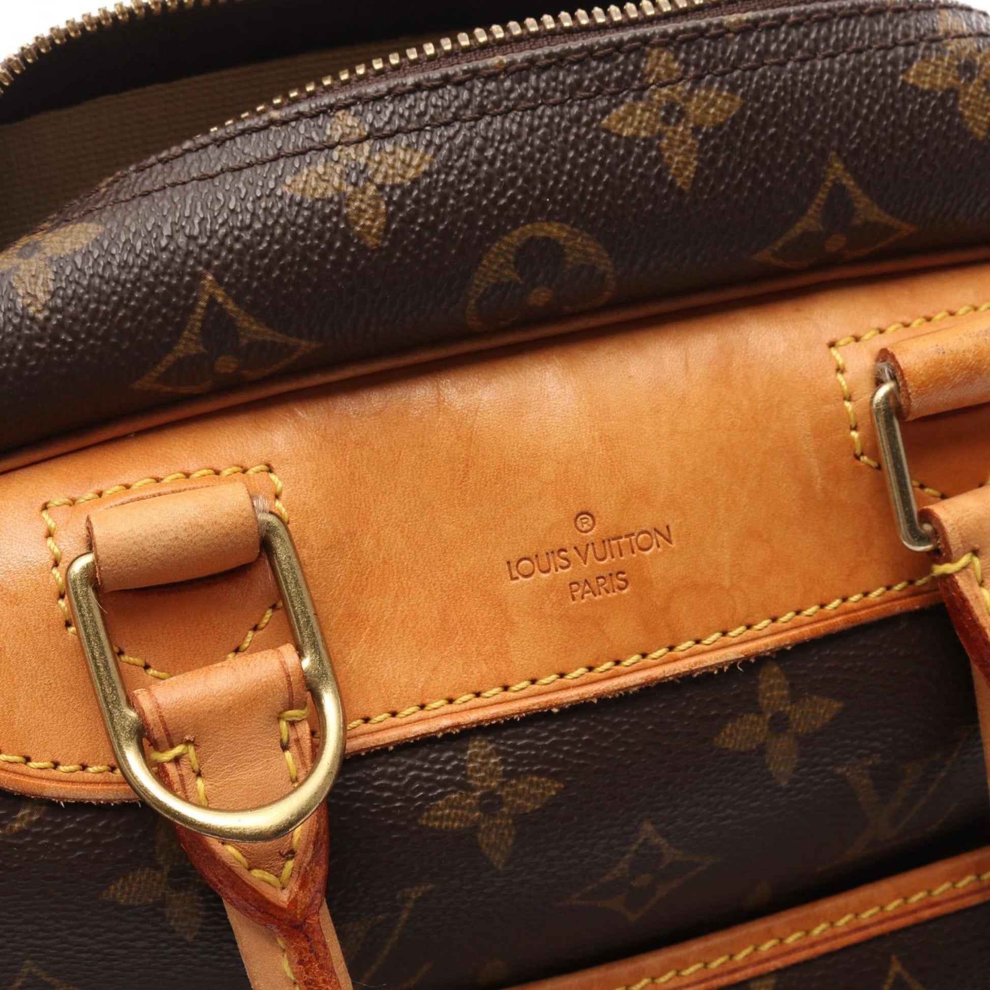 Louis Vuitton Deauville, Brown, Canvas, handbag