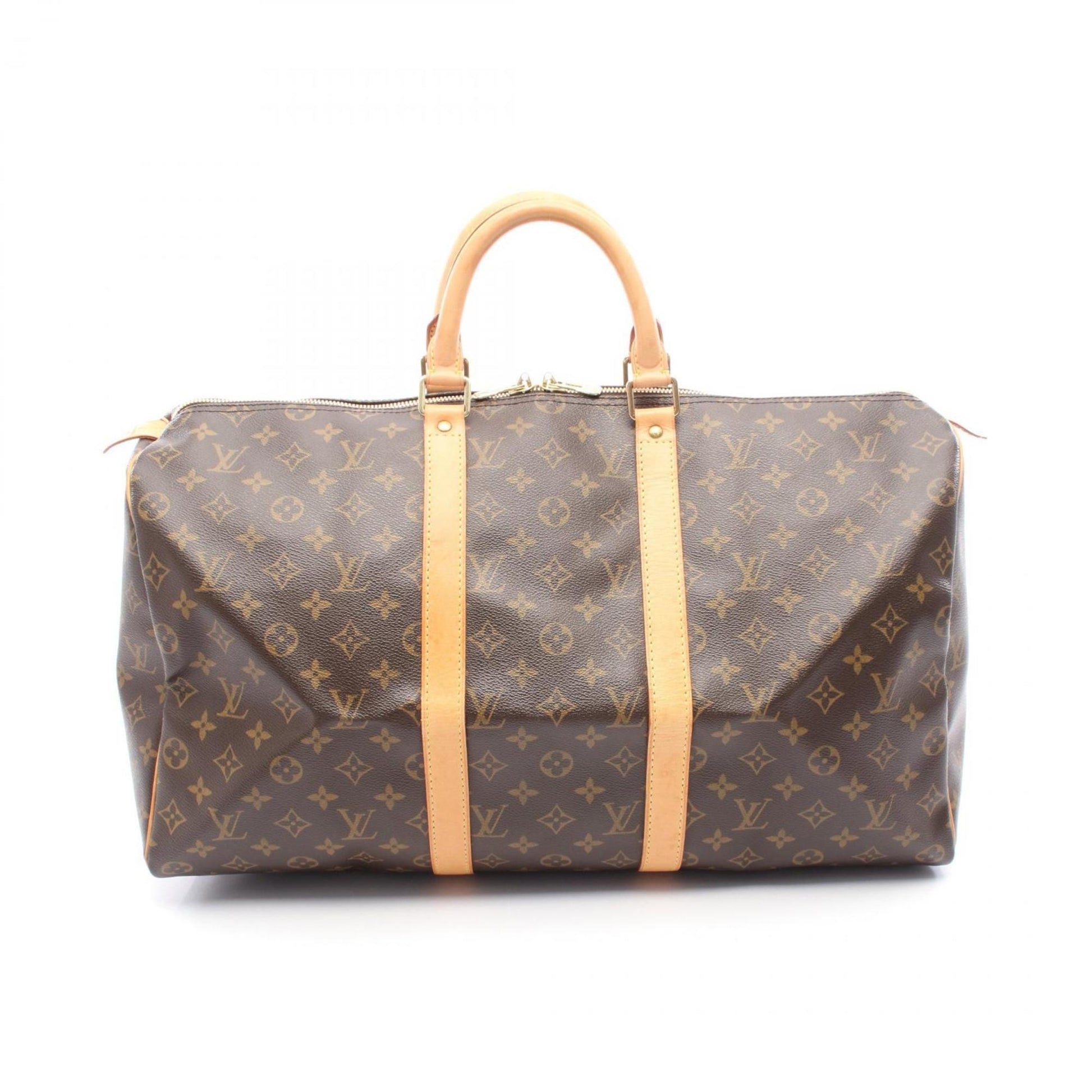 Louis Vuitton Keepall 50, Brown, Canvas, travel