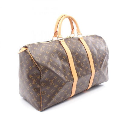 Louis Vuitton Keepall 50, Brown, Canvas, travel