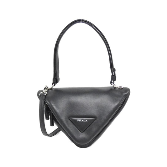 Prada, Black, Leather, handbag