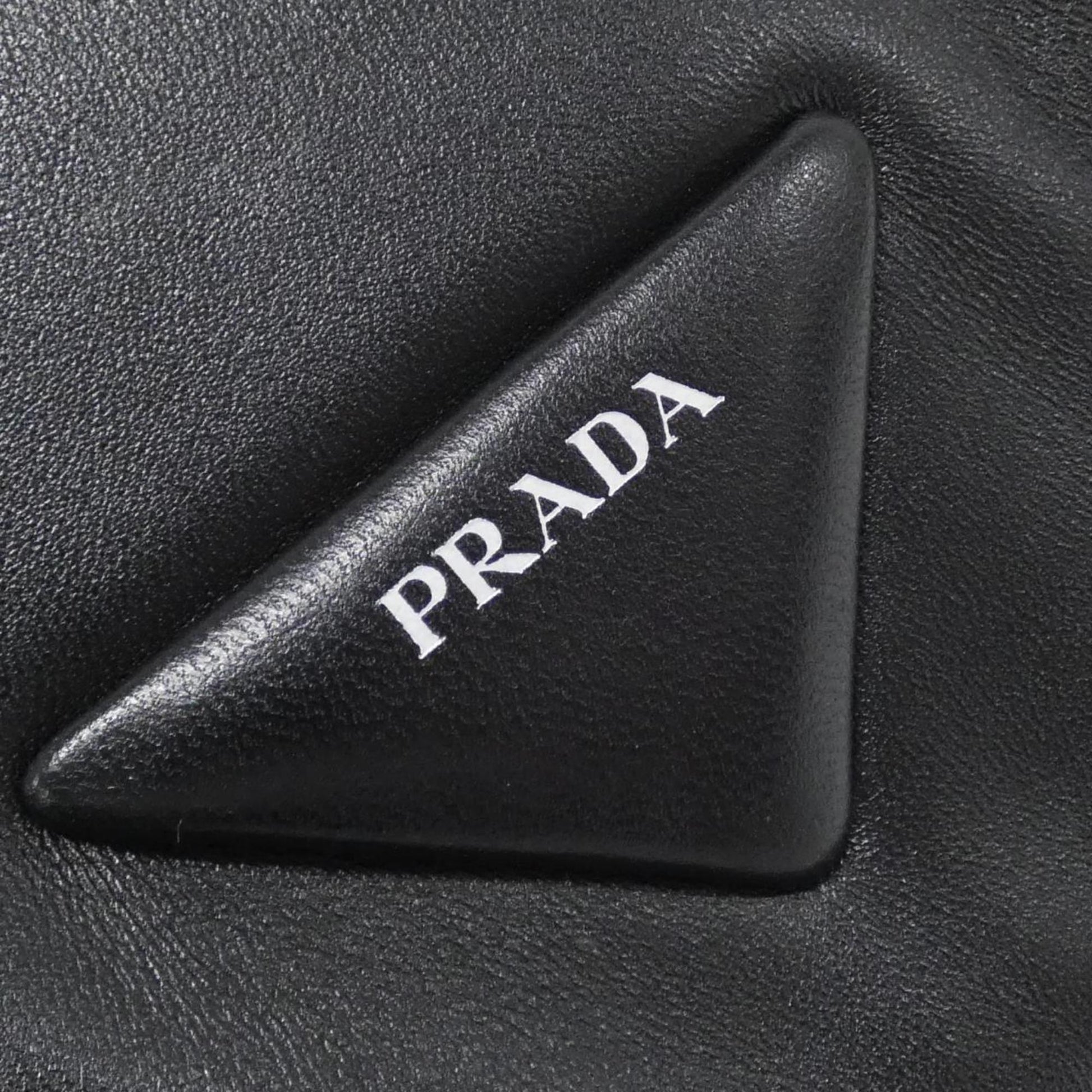 Prada, Black, Leather, handbag