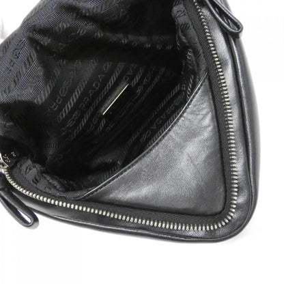 Prada, Black, Leather, handbag