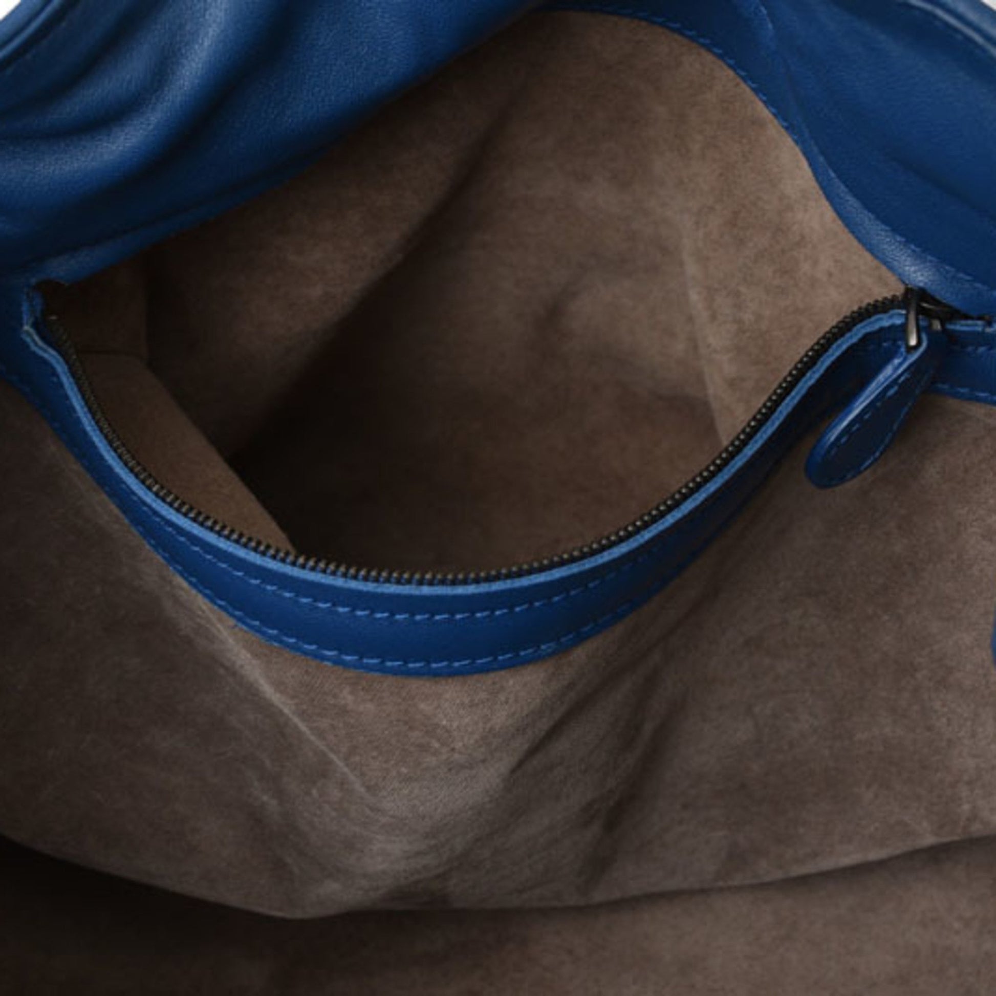 Bottega Veneta Intrecciato, Blue, Leather, tote