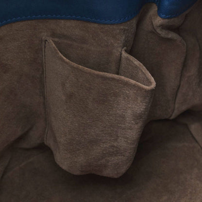 Bottega Veneta Intrecciato, Blue, Leather, tote