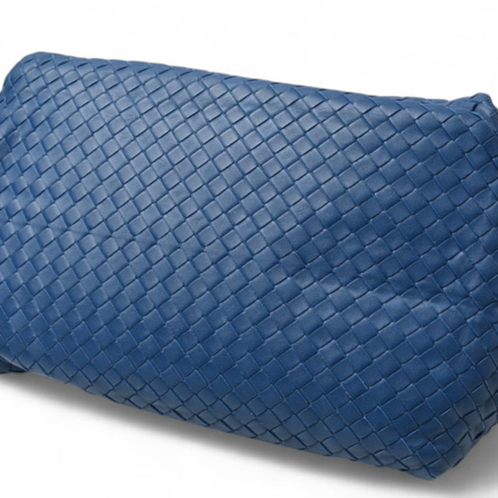 Bottega Veneta Intrecciato, Blue, Leather, tote