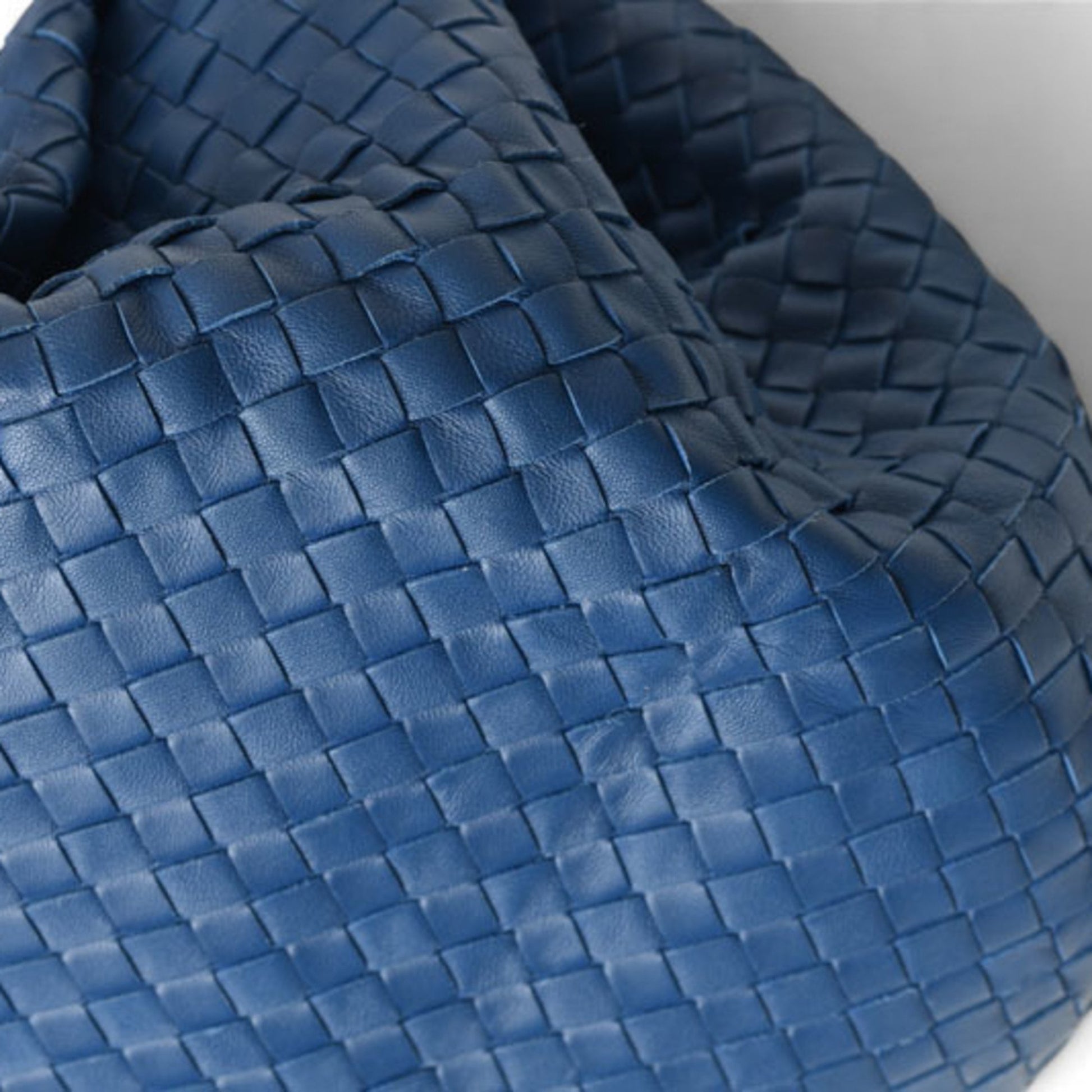 Bottega Veneta Intrecciato, Blue, Leather, tote