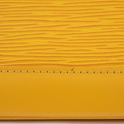 Louis Vuitton Alma, Yellow, Leather, handbag