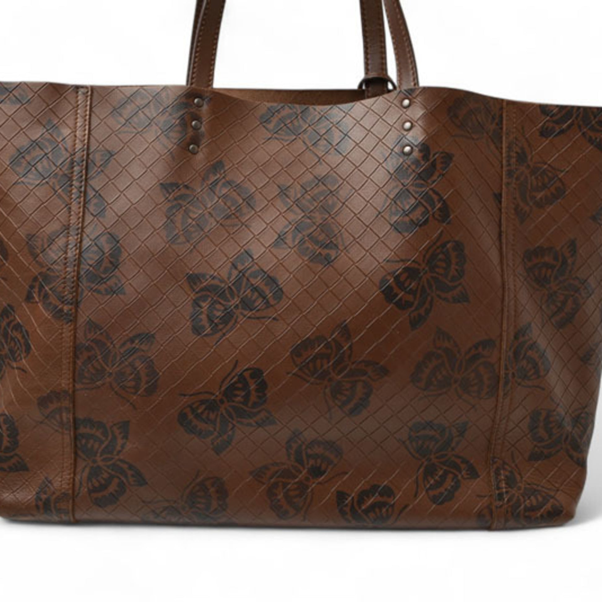 Bottega Veneta Butterfly, Brown, Leather, tote