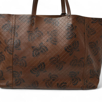 Bottega Veneta Butterfly, Brown, Leather, tote