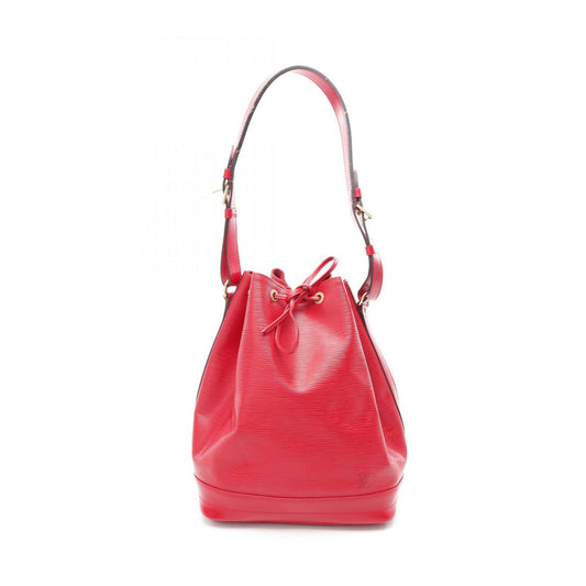 Louis Vuitton Noe, Red, Leather, shoulder