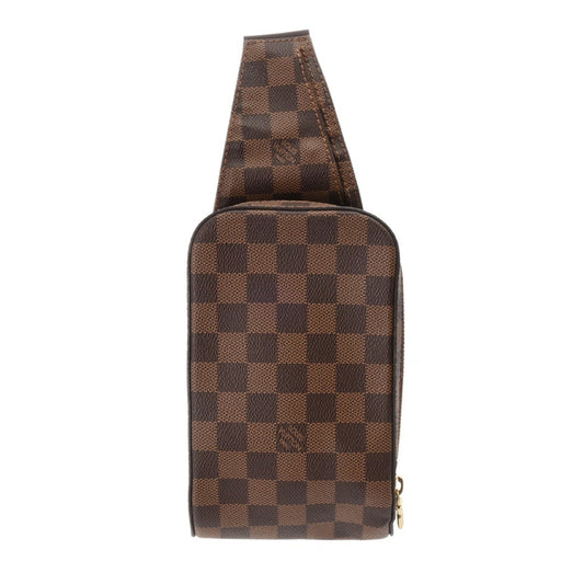 Louis Vuitton Geronimo, Brown, Canvas, shoulder