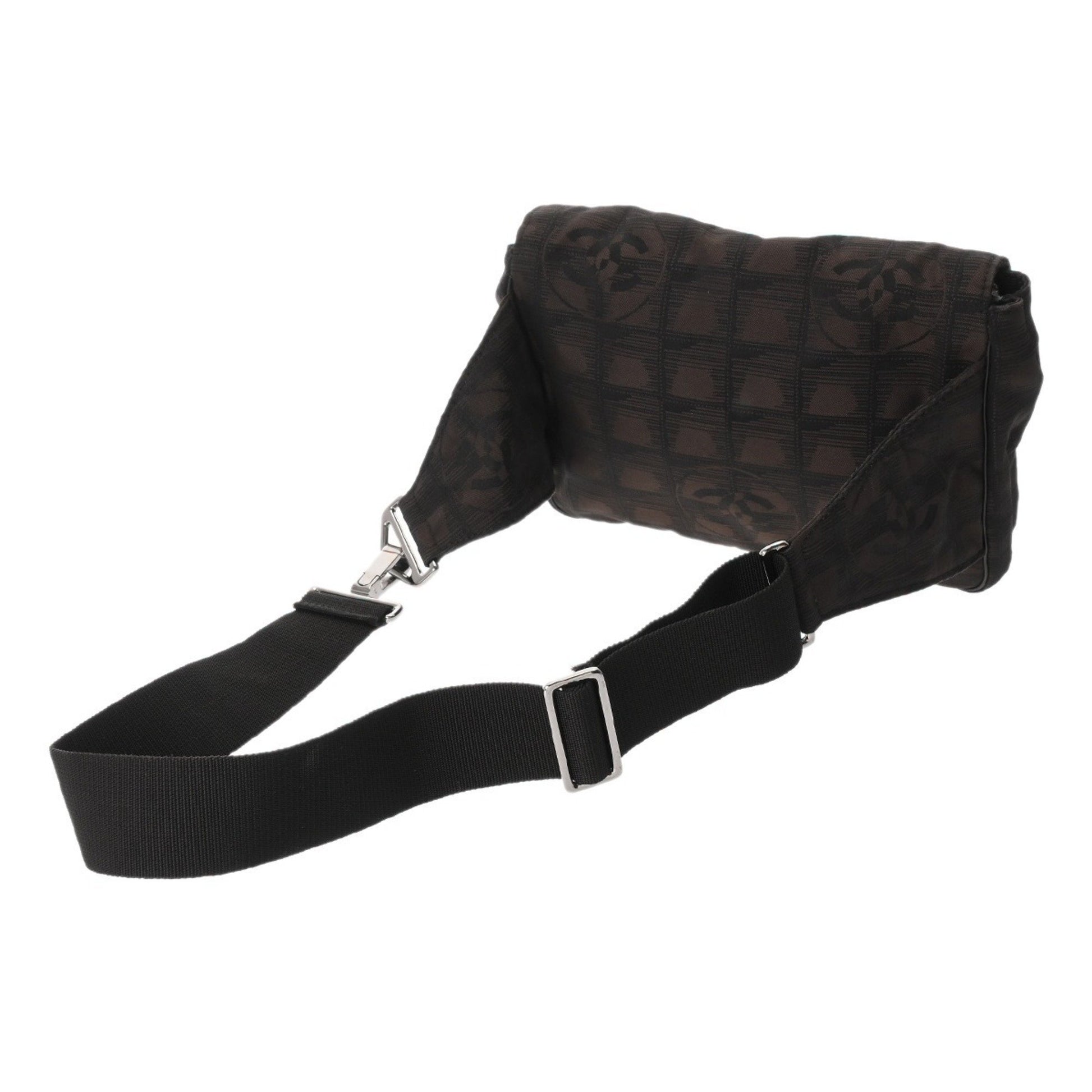 Chanel Travel line, Brown, NYLON, shoulder