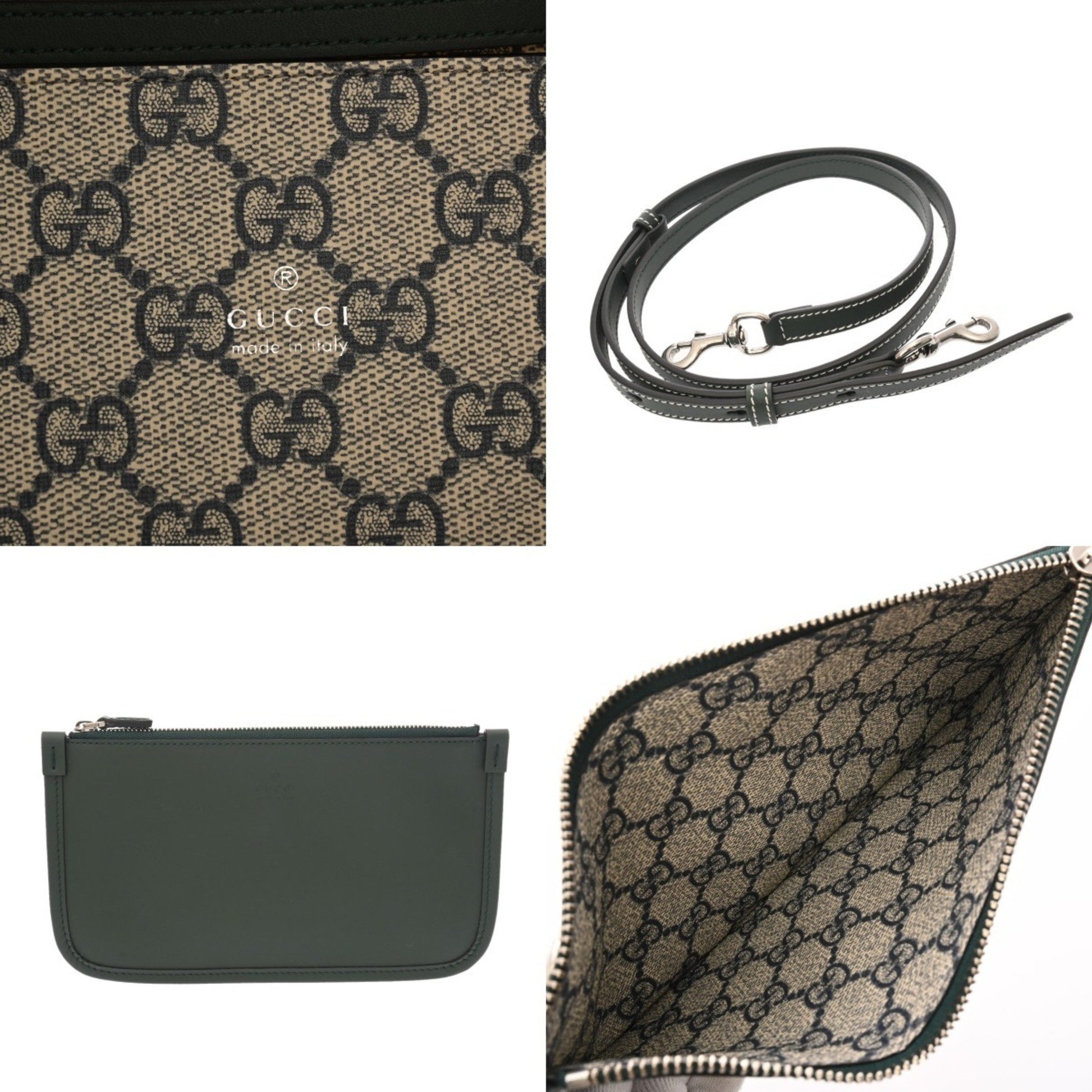 Gucci Gucci Print, Beige, Canvas, handbag