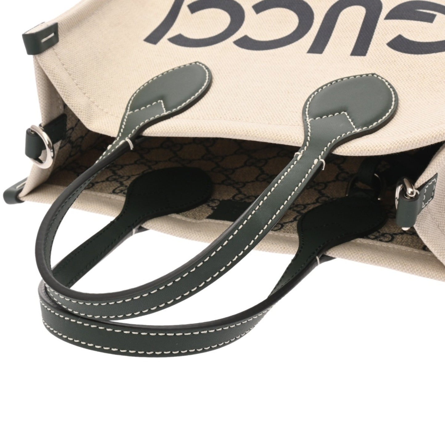 Gucci Gucci Print, Beige, Canvas, handbag