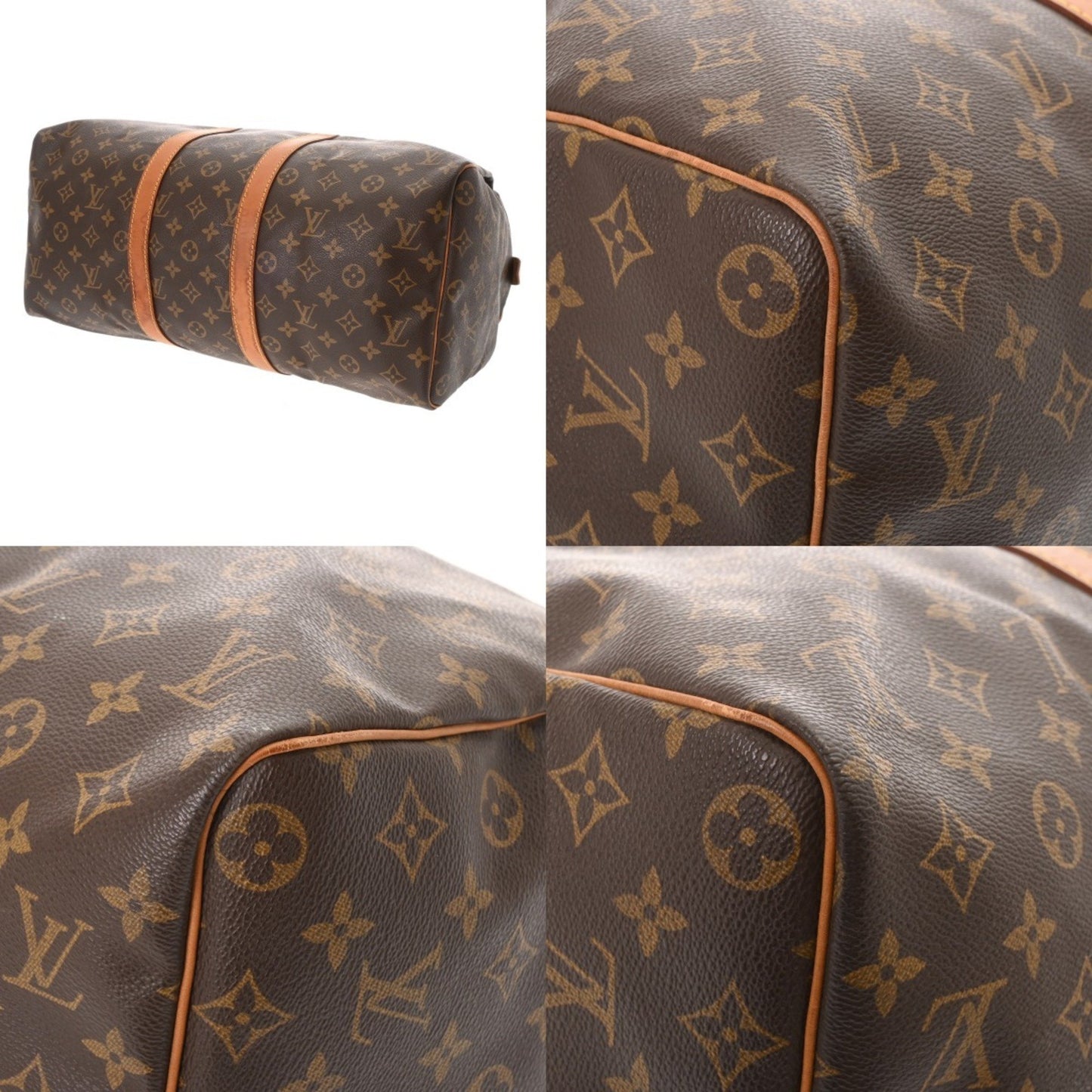 Louis Vuitton Keepall 45, Brown, Canvas, travel
