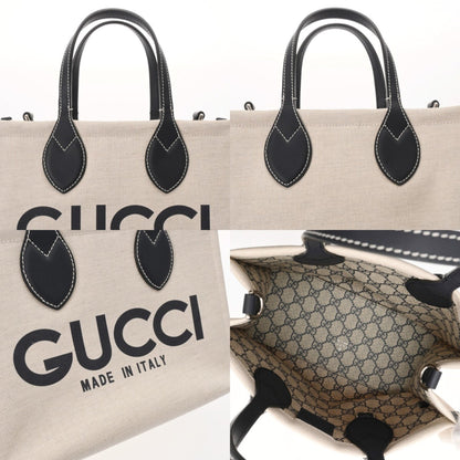 Gucci Gucci Print, Beige, Canvas, handbag