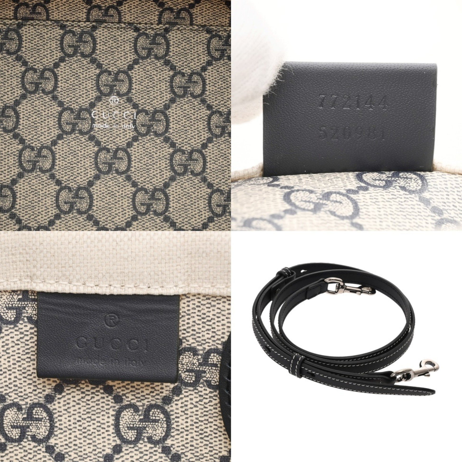 Gucci Gucci Print, Beige, Canvas, handbag