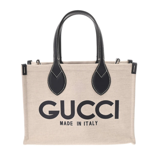 Gucci Gucci Print, Beige, Canvas, handbag