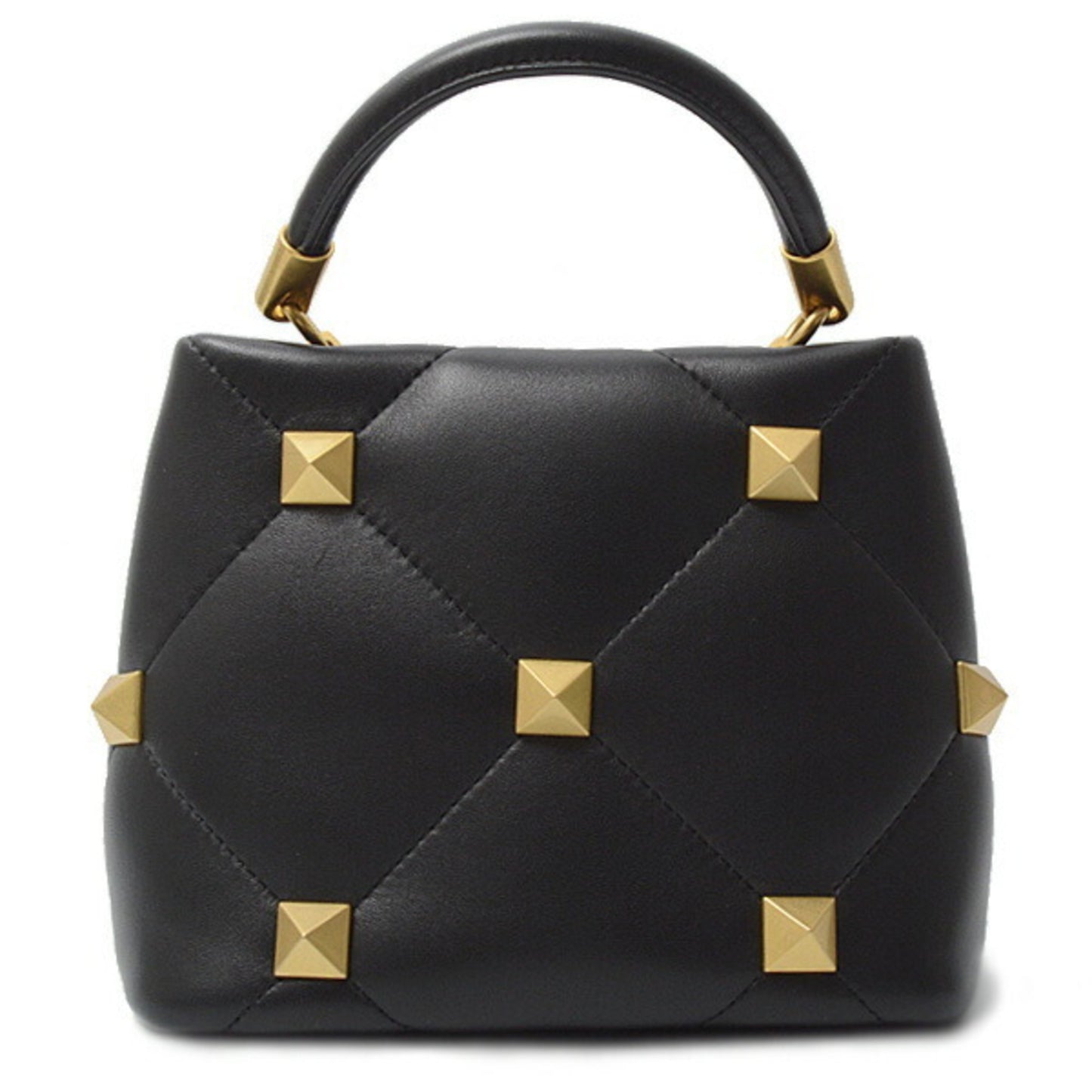 Valentino Garavani ROMAN STUD, Black, Leather, shoulder