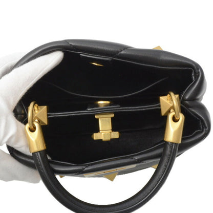 Valentino Garavani ROMAN STUD, Black, Leather, shoulder