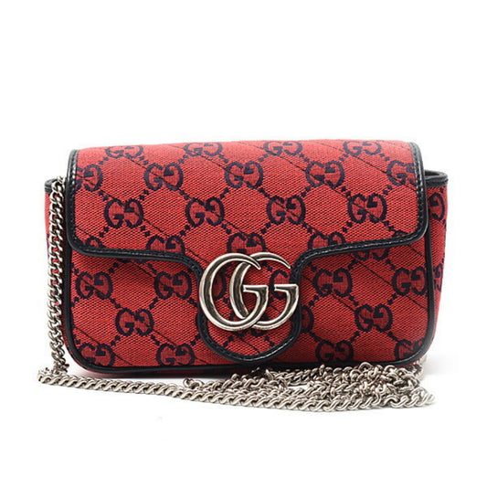 Gucci GG Marmont, Red, Canvas, shoulder