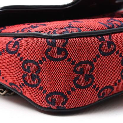 Gucci GG Marmont, Red, Canvas, shoulder