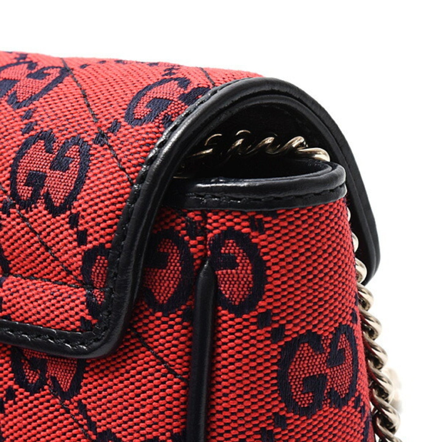 Gucci GG Marmont, Red, Canvas, shoulder