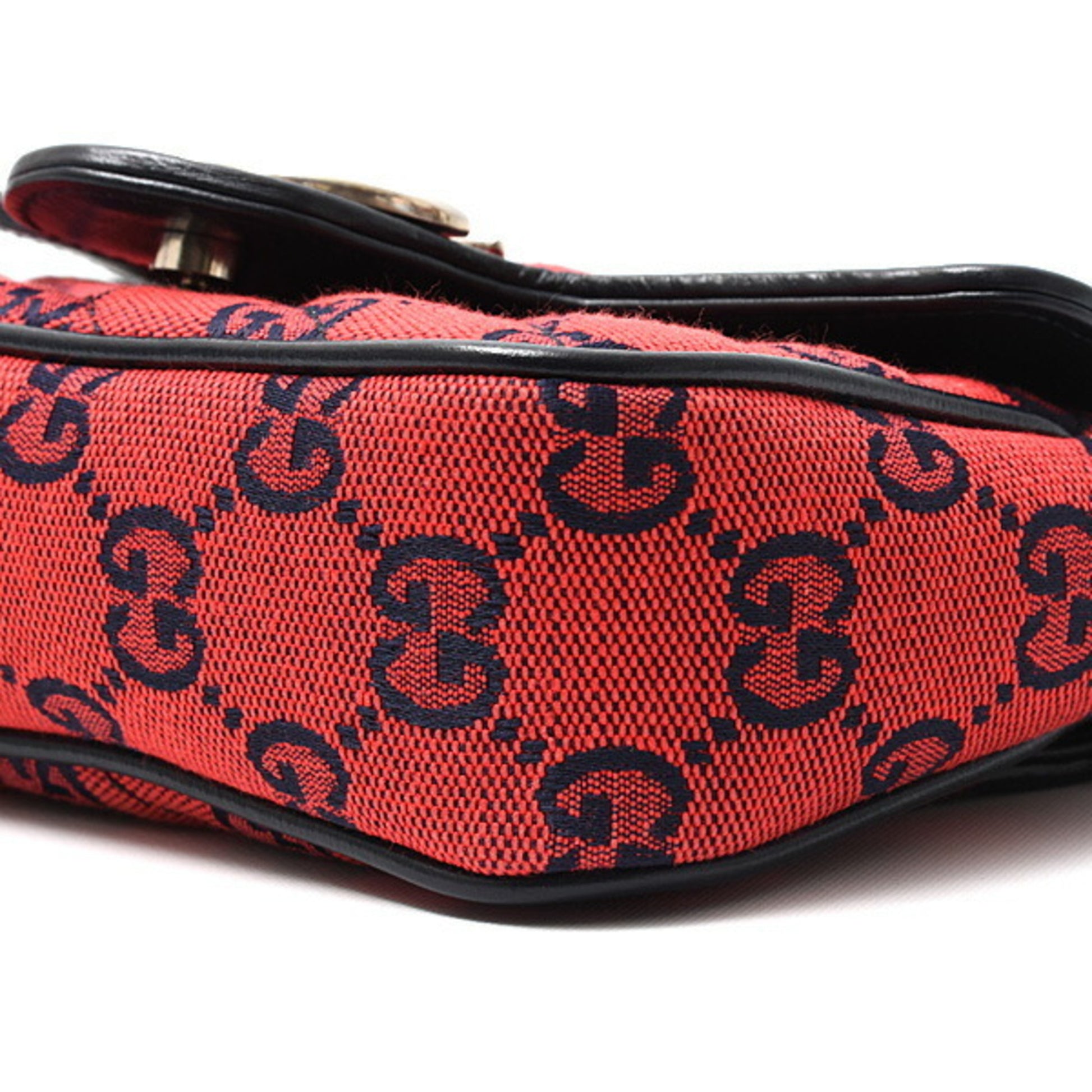 Gucci GG Marmont, Red, Canvas, shoulder