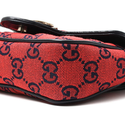 Gucci GG Marmont, Red, Canvas, shoulder