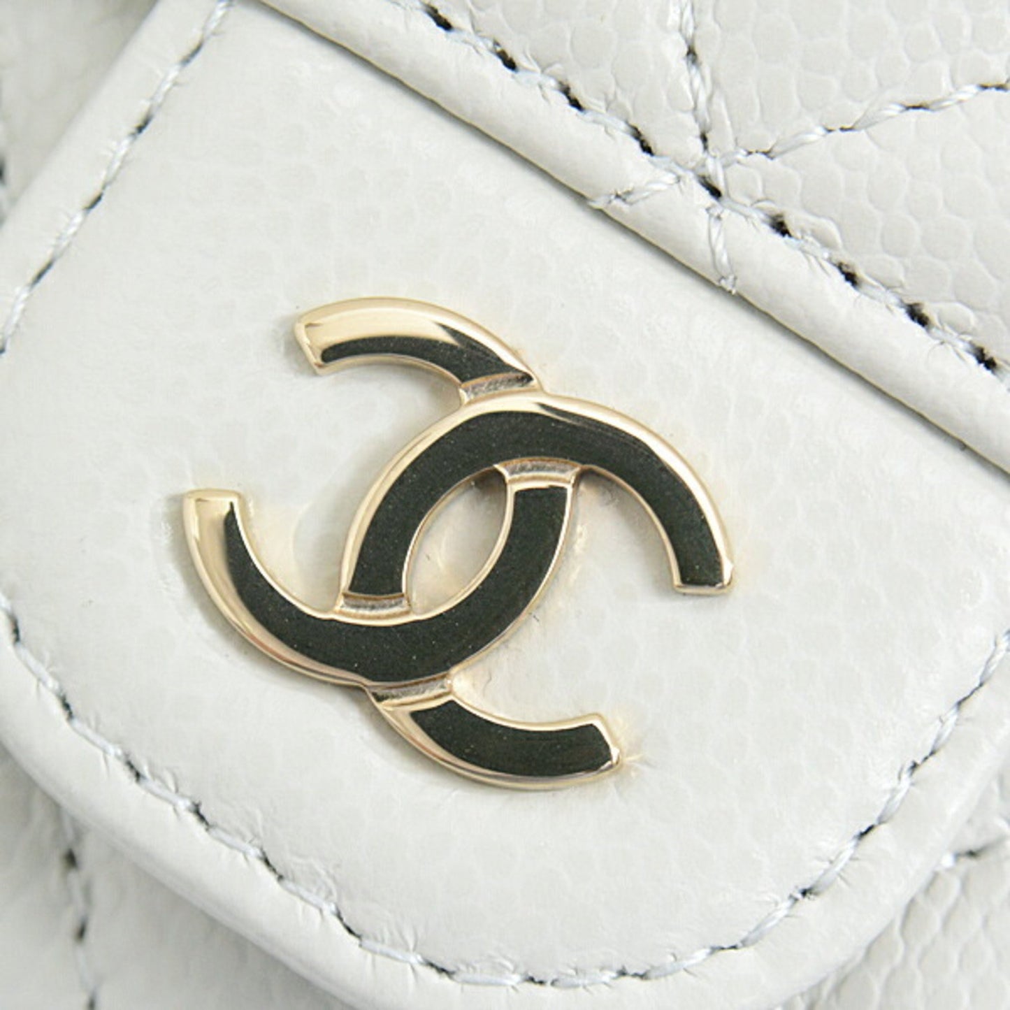 Chanel, Grey, Leather, wallet