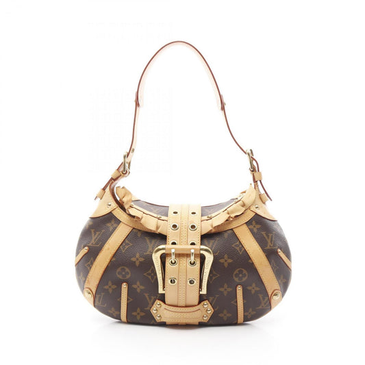 Louis Vuitton Leonor, Brown, Canvas, shoulder