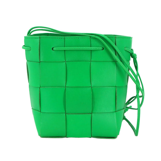 Bottega Veneta Cassette, Green, Leather, shoulder