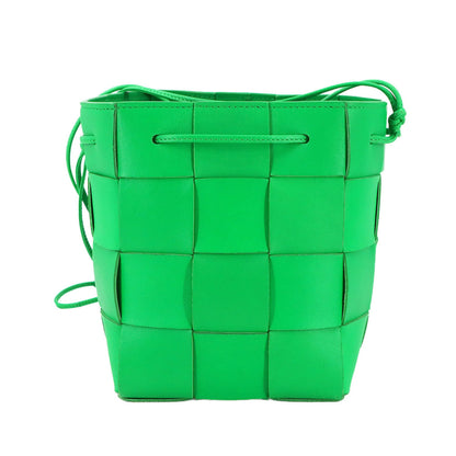 Bottega Veneta Cassette, Green, Leather, shoulder