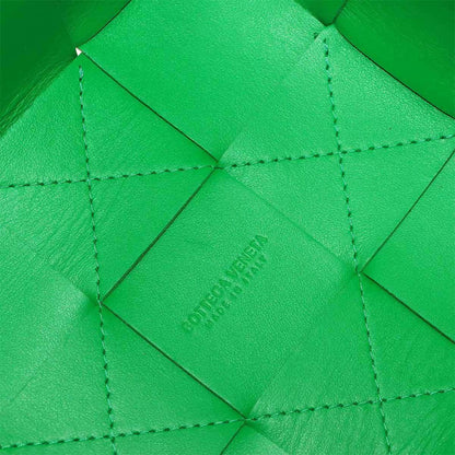 Bottega Veneta Cassette, Green, Leather, shoulder