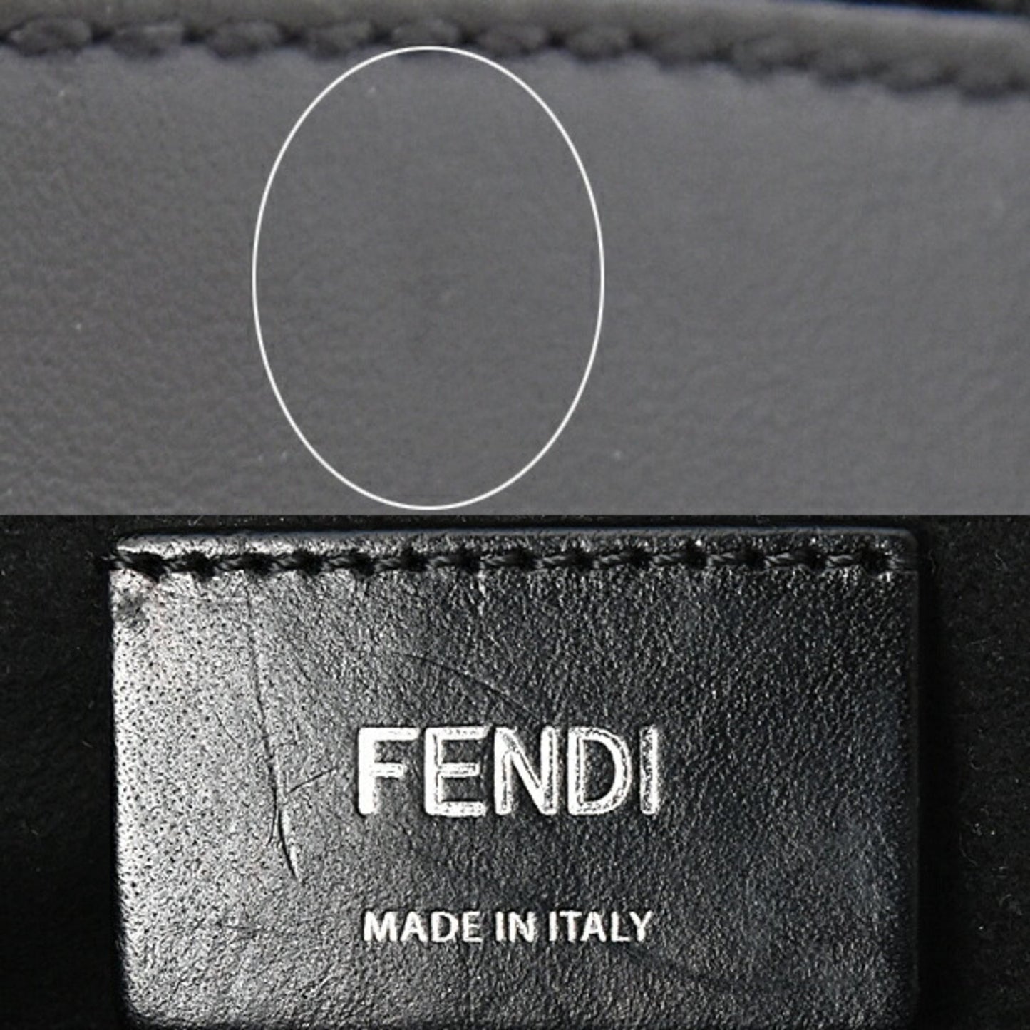 Fendi, Black, Leather, clutch