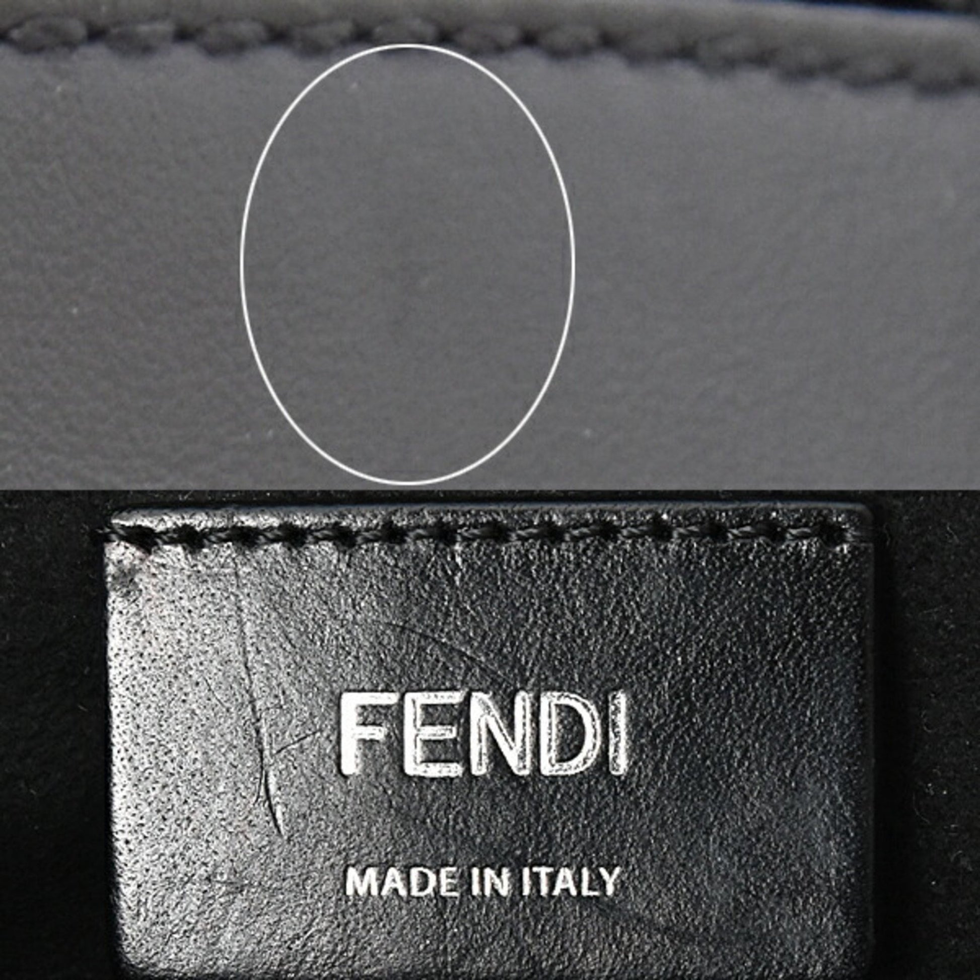 Fendi, Black, Leather, clutch