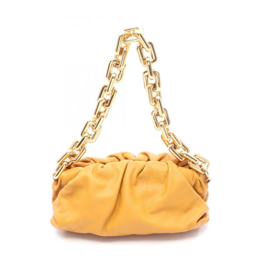 Bottega Veneta Chain Pouch, Brown, Leather, clutch