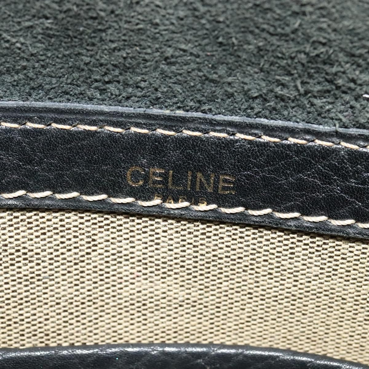 Celine Vintage Leather, Black, Leather, Shoulder Bag