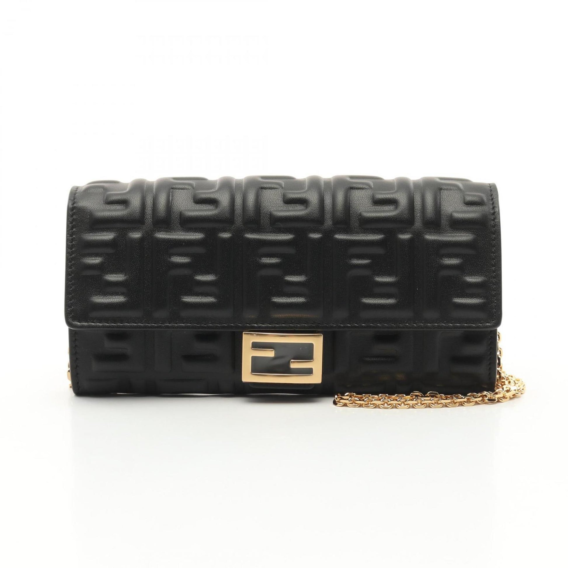 Fendi Continental, Black, Leather, wallet