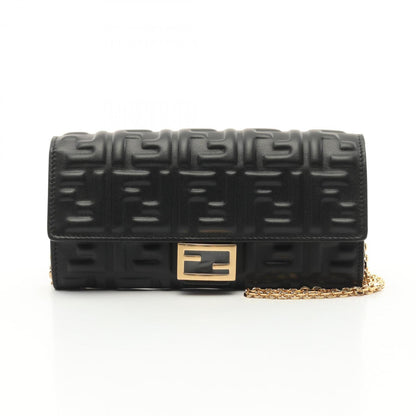 Fendi Continental, Black, Leather, wallet