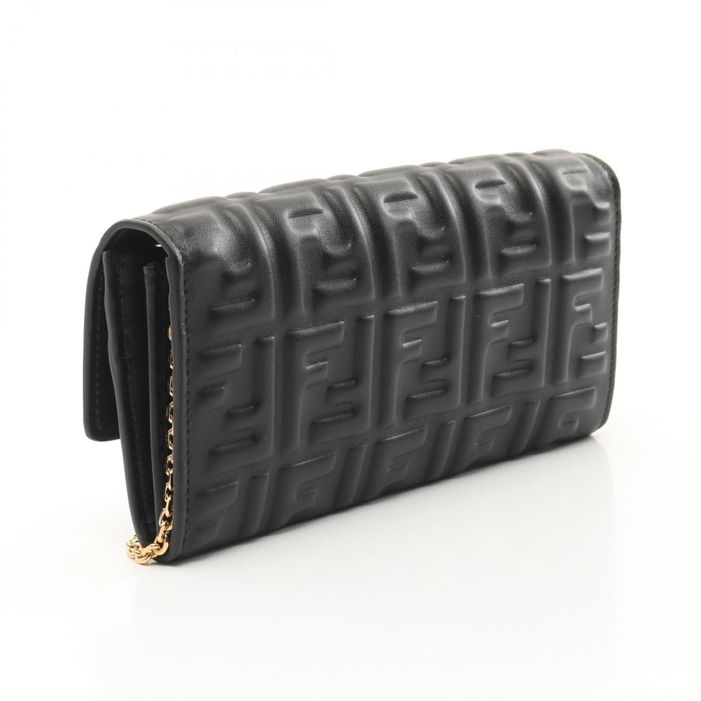 Fendi Continental, Black, Leather, wallet