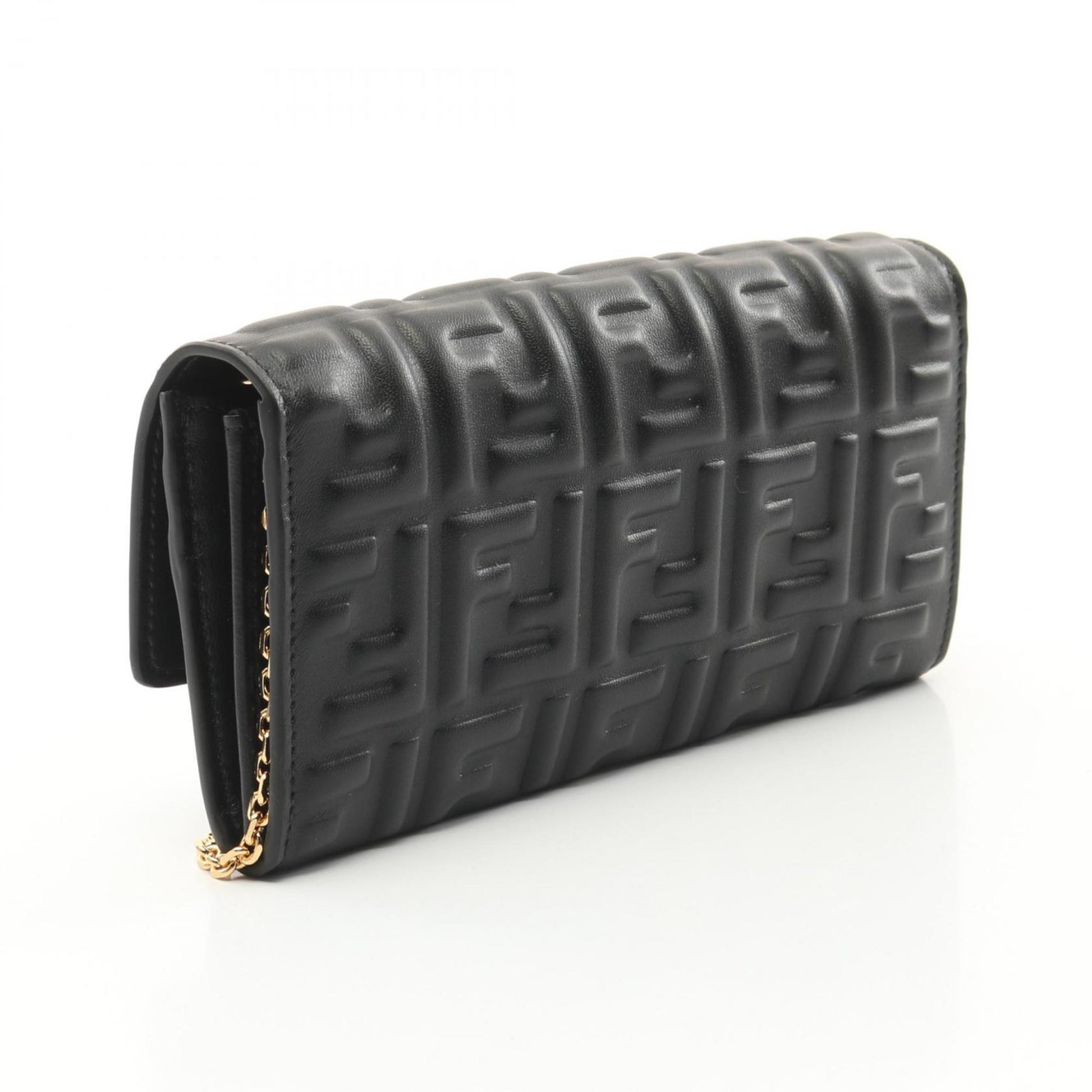 Fendi Continental, Black, Leather, wallet