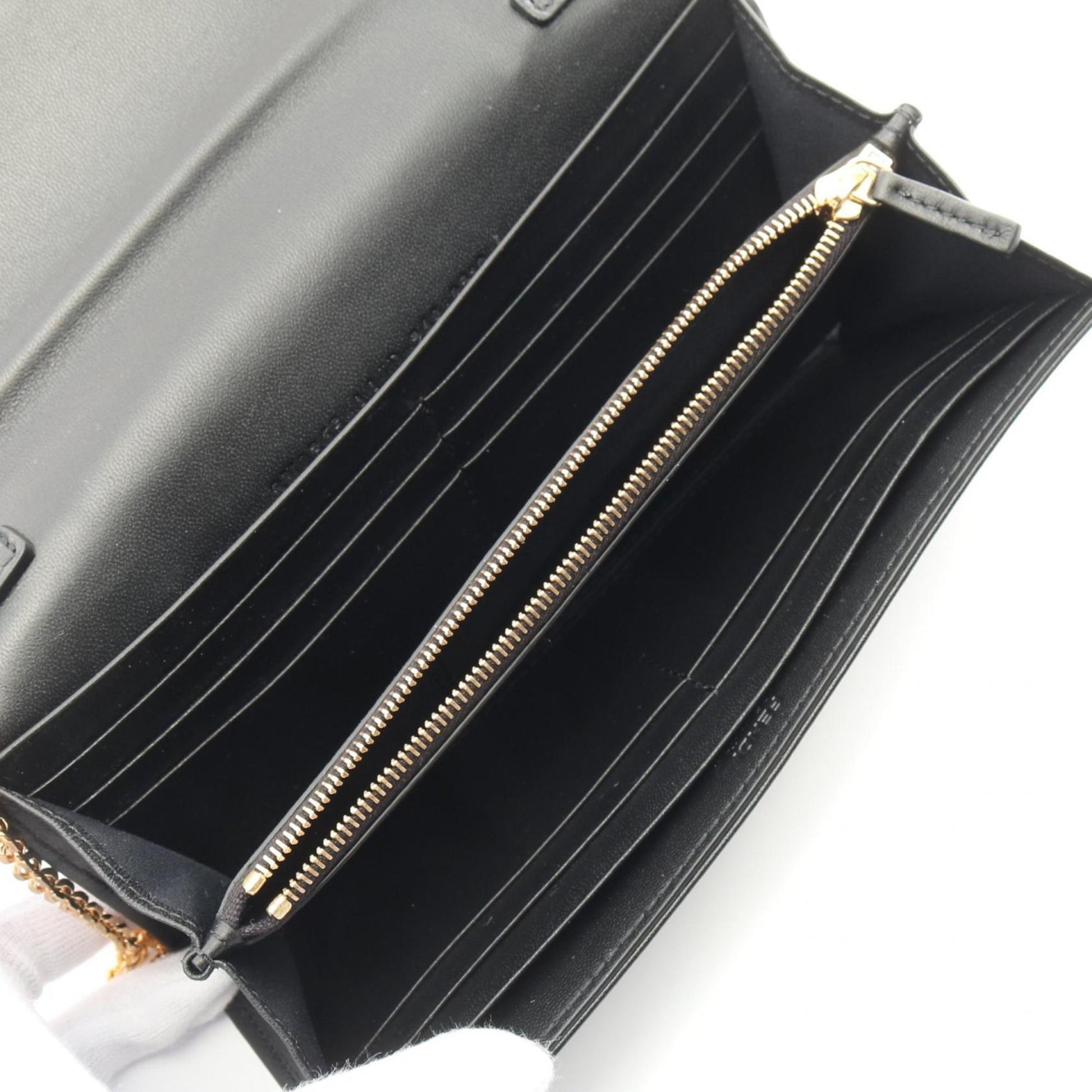 Fendi Continental, Black, Leather, wallet